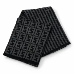 FENDI マフラー ズッカ柄 グレー イタリア製 - メルカリ