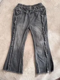 MY LITTLE WONDER キッズ フリンジ デニム パンツ110