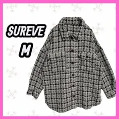 [SUREVE] ツイート　ジャケット　アウター　ボタン　おしゃれ　羽織　M