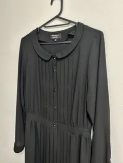 【SONIA RYKIEL】ブラックプリーツワンピース 長袖 入学式 冠婚葬祭