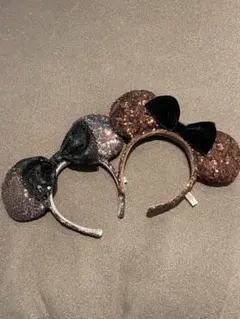 ディズニー・カチューシャ 2点セット スパンコール