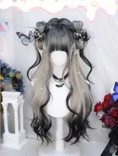 コスプレ　原宿風 耐熱 ウィッグ かつら ロリータ 日常 ロングカール
