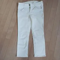 earth music&ecology オフホワイト スキニーパンツ M
