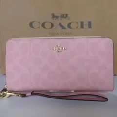 コーチ COACH 長財布 CW778 ストラップ付 シグネチャーアウトレット