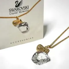 SWAROVSKI スワロフスキー ネックレス ゴールド クリスタル 香水瓶