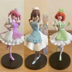 五等分の花嫁Kyunties 中野二乃・三久・四葉　フィギュア〜ナースver.〜