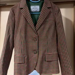 PRADA テーラードジャケット チェック柄のサムネイル