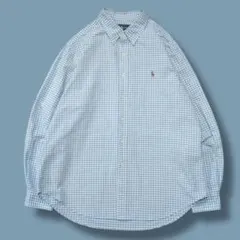90s Ralph Lauren ギンガムチェック　BDシャツ　オックスフォード