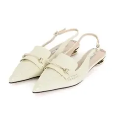 Her lip to Bit Slingback Mules 37サイズ バニラ - メルカリ