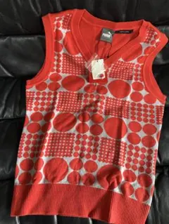 PUMA ドットパターン レディース　ベスト L