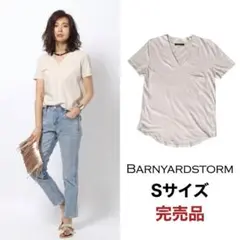 BARNYARDSTORM VネックポケットTシャツ グレージュ 0 S 完売品のサムネイル