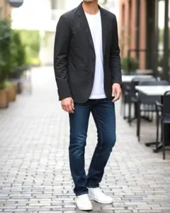 再値下げ　アニエスベー　ブラック テーラードジャケット