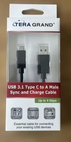 【新品未使用】TERA GRAND USB3.1 Type-CtoA ケーブル