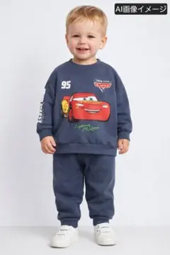 み*ー様 ZARA セットアップ ディズニー カーズ マックイーン 小さめ90サ