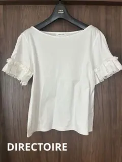 DIRECTOIRE アナディスフリル袖 Tシャツ ホワイトのサムネイル