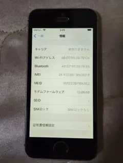 iPhoneSE 16GB 第1世代 SIMフリー 本体