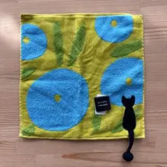 Atsuko Matano タオルハンカチ 青い花