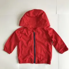 コムサイズム　ウインドブレーカー　パーカー　ジャケット　赤　80cm