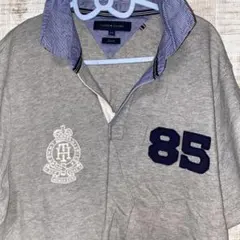 TOMMY HILFIGER グレー ポロシャツ XXL