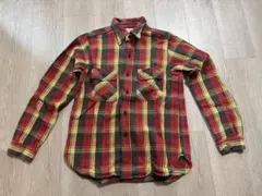 ウエアハウス LOT3104 チャックシャツ マチ付きネルシャツ Mのサムネイル