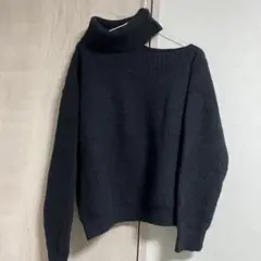 SHEIN 黒 タートルネックセーター L