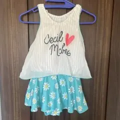 Cecil McBee 花柄ワンピース水着 130