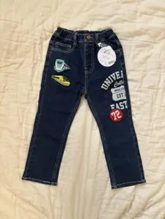 再値下げ【未使用】moujonjon デニム 110 新幹線　ドクターイエロー