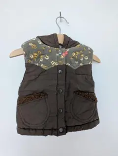 【お値下げ】フード付き中綿ベスト 90