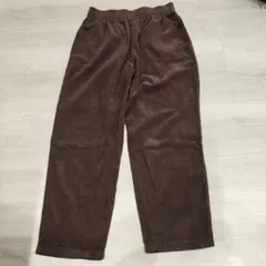 GU コーデュロイシェフパンツ ブラウン Lサイズ