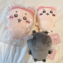 ちいかわ　古本屋　カニ　ぬいぐるみS　ぽてたま 3点セット　モブ