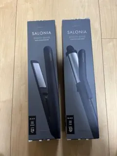 【新品未使用】サロニア スムースシャイン ストレート アイロン&カールアイロン