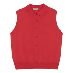 ジョンスメドレー ノースリーブ シャツカーディガン S レディース