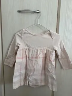 BURBERRYピンク ノバチェックワンピース 12month