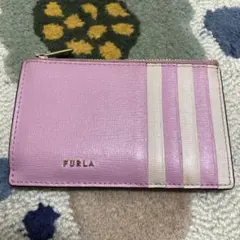 FURLA ストライプ カードケース　定期入れ