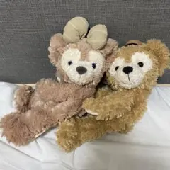 【美品】ダッフィー シェリーメイ ぬいぐるみポーチ