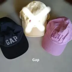 【1点】GAP キャップ　パープル（キッズ用）スパンコール／ネイビー（大人用）のサムネイル
