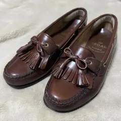 REGAL ブラウン レザー 革 タッセルローファー 23cm