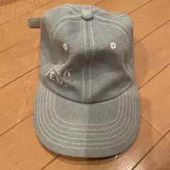 ミルクフェド デニムbonjour 刺繍 キャップ ワンサイズ