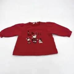 familiar ファミリア　トレーナー　赤　80センチ　YM430