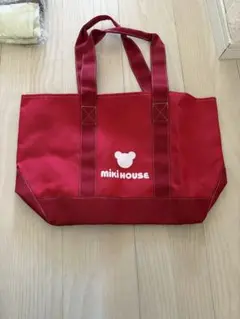 MIKI HOUSE トートバッグ レッドのサムネイル