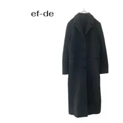 a3034 ef-deカシミヤ100チェスターロングコートシンプル通勤ビジネス