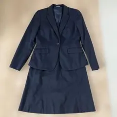 ANCHOR WOMAN スーツ　セットアップ　ネイビー　ストライプ　9号