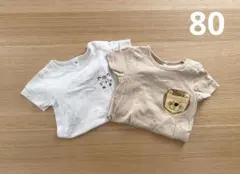 ベビー　半袖 ロンパース　80cm