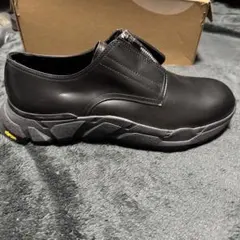 ZARA × vibram フロントジップ レザーシューズ　厚底　28.5