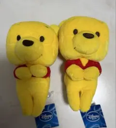 プーさん　ぬいぐるみ　２個
