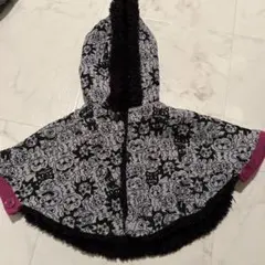 動物柄フリースポンチョ　リバーシブル　アウター