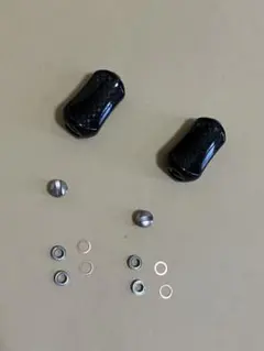 ウォーターランド　カーボンノブ×2個　(B) ウォーターランド カーボンハンドルノブ LLガンメタ (タイプB