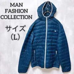 【MAN FASHION COLLECTION】 ダウンジャケット （L） 紺色のサムネイル