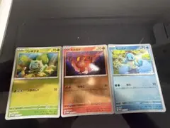 ポケモンカード151　プロモ　御三家 ゼニガメ　ヒトカゲ　フシギダネ　３枚セット