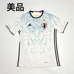 美品 サッカー日本代表 2015-16 アウェイ シャツ ホワイト Ｌサイズ